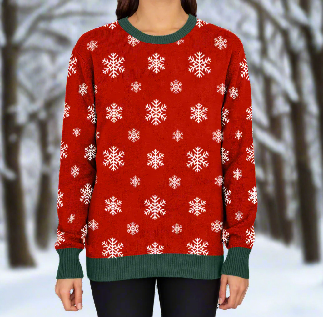 Christmas snowflake sweater best sale