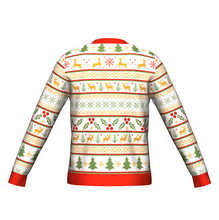 Load image into Gallery viewer, Christmas Icons Ugly Christmas Sweater Back View
