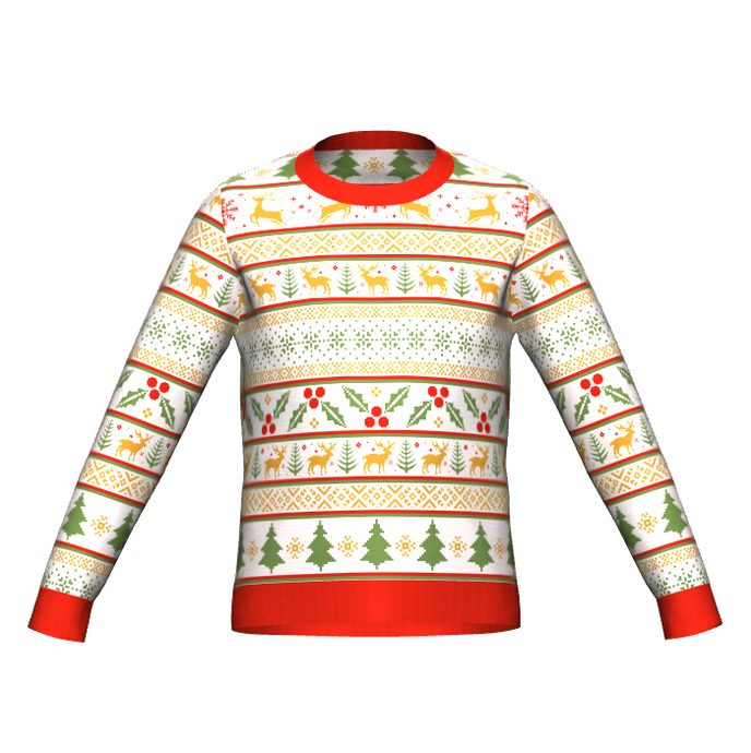 Christmas Icons Ugly Christmas Sweater Front
